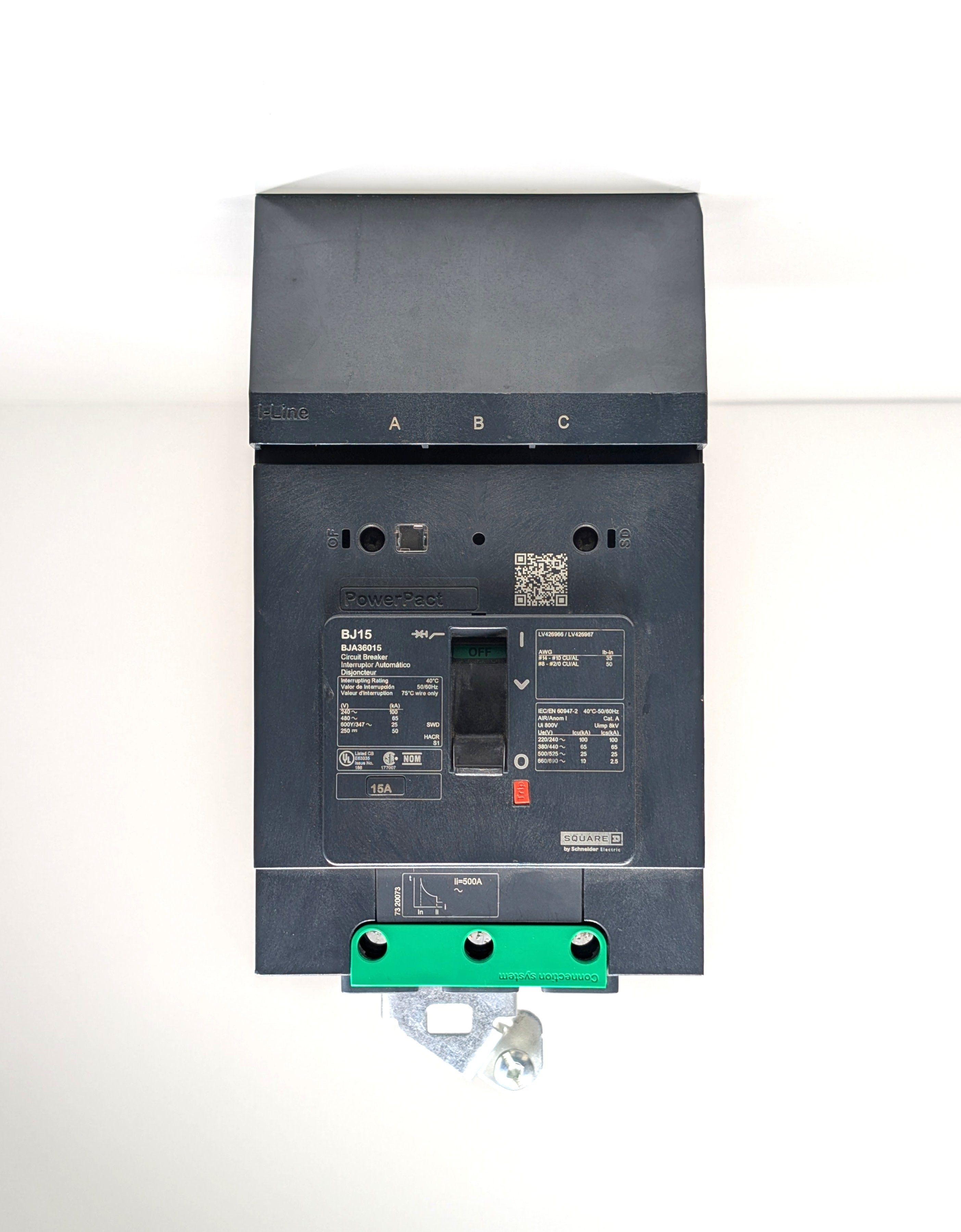 Square D BJA36015 3 Pole Circuit Breaker
