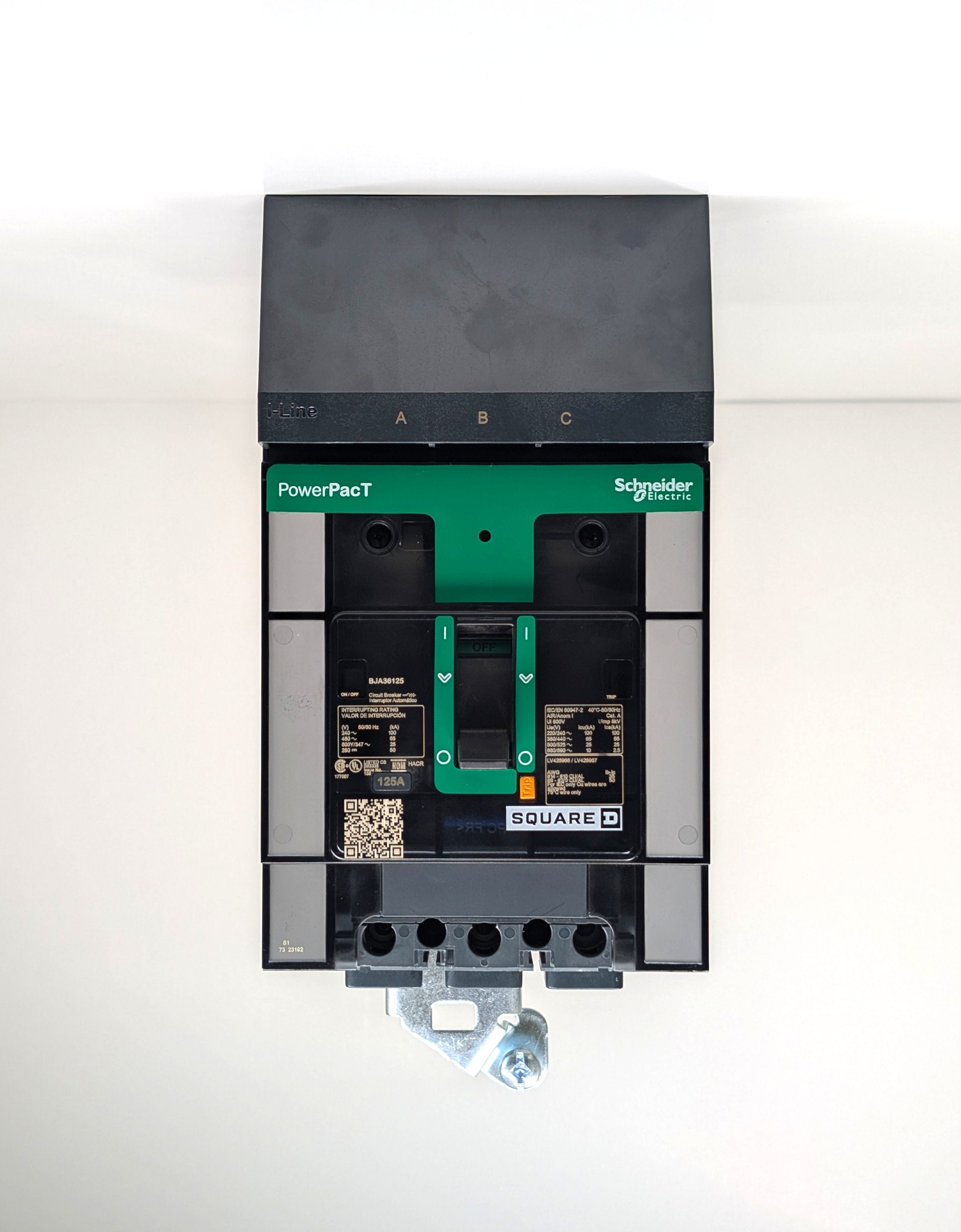 Square D BJA36125 3 Pole Circuit Breaker