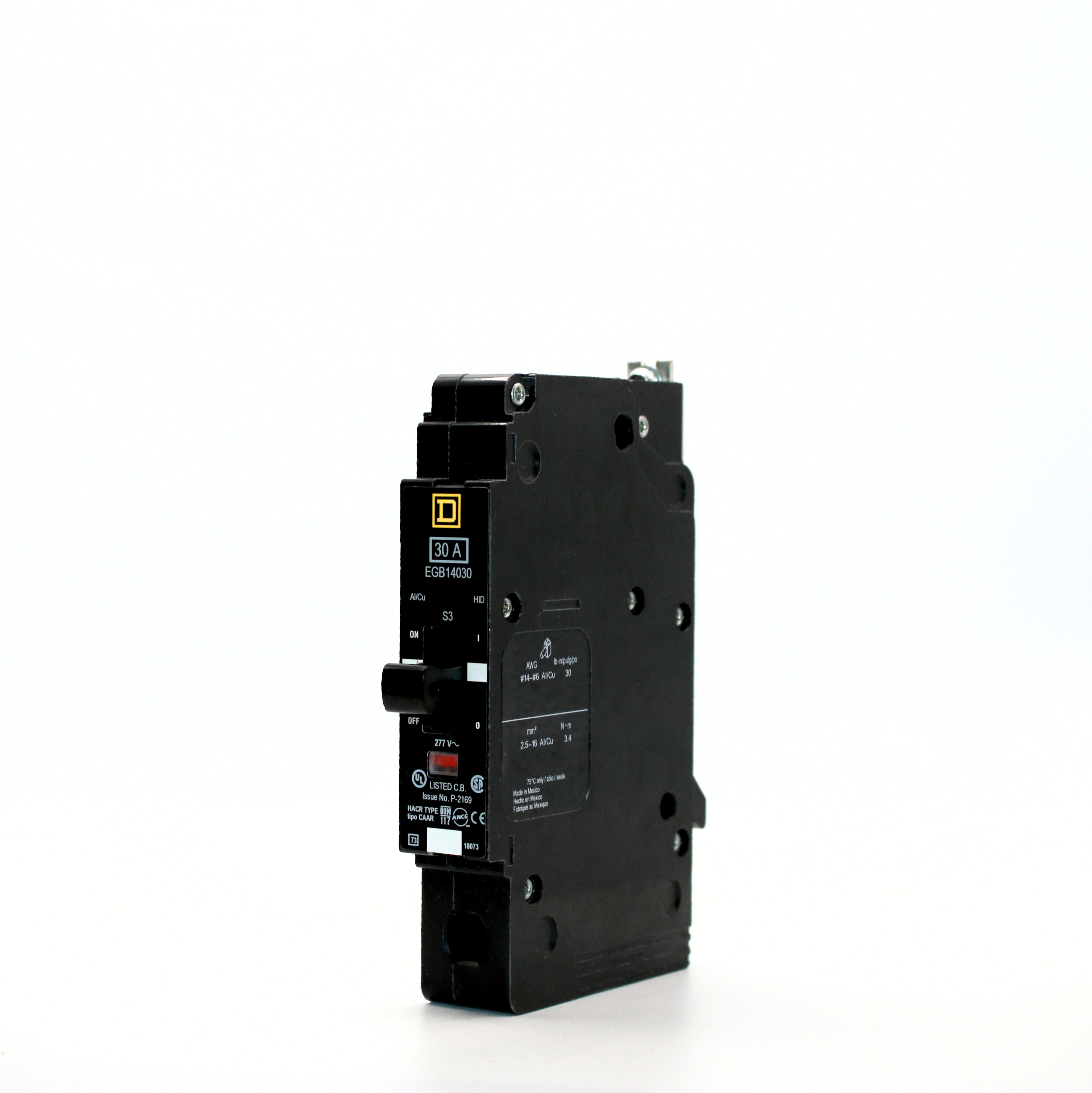 Square D EGB 1-Pole Circuit Breaker, 277V, 35kAIC (30A)