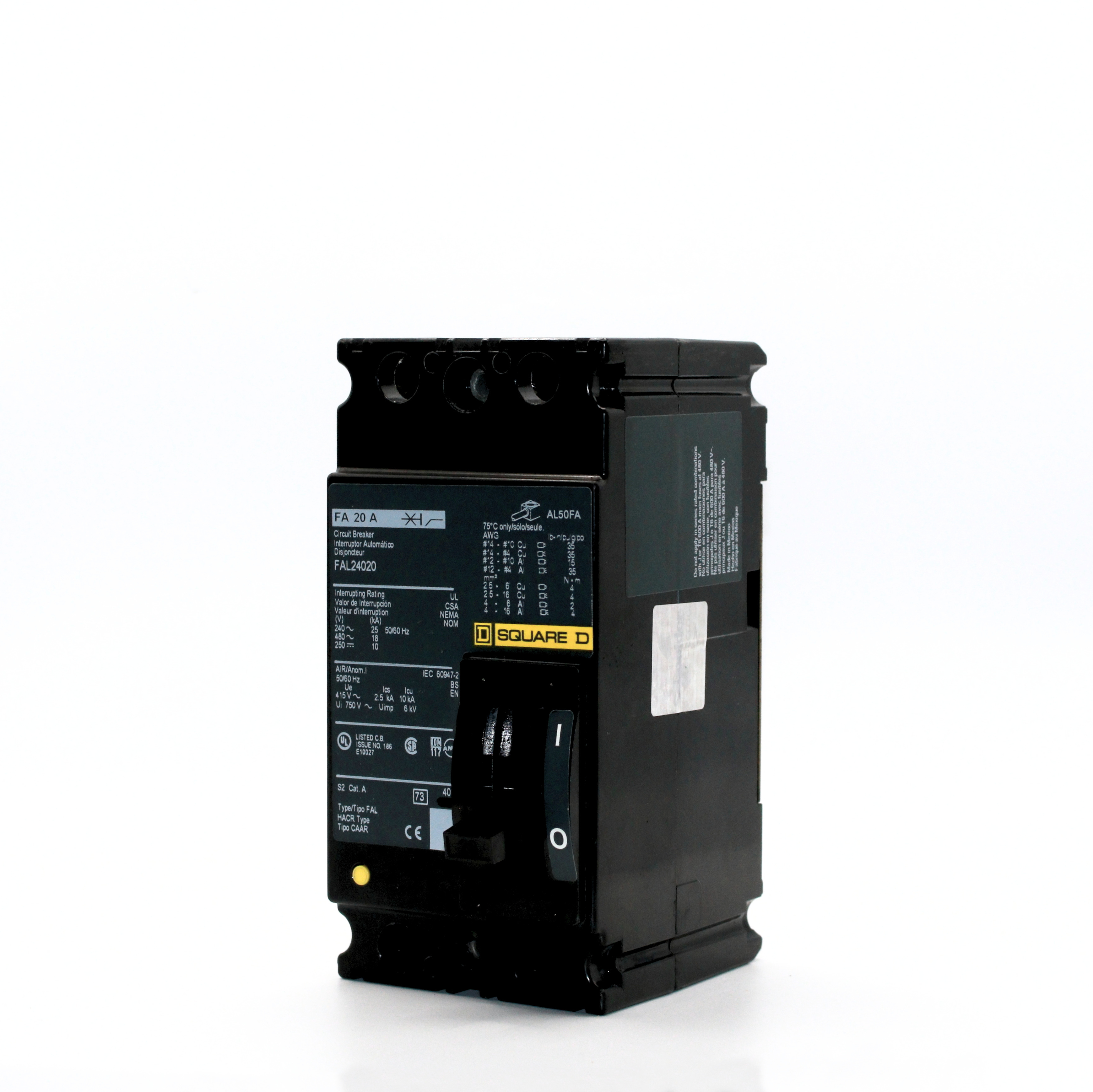 Square D FAL24020 2 Pole Circuit Breaker