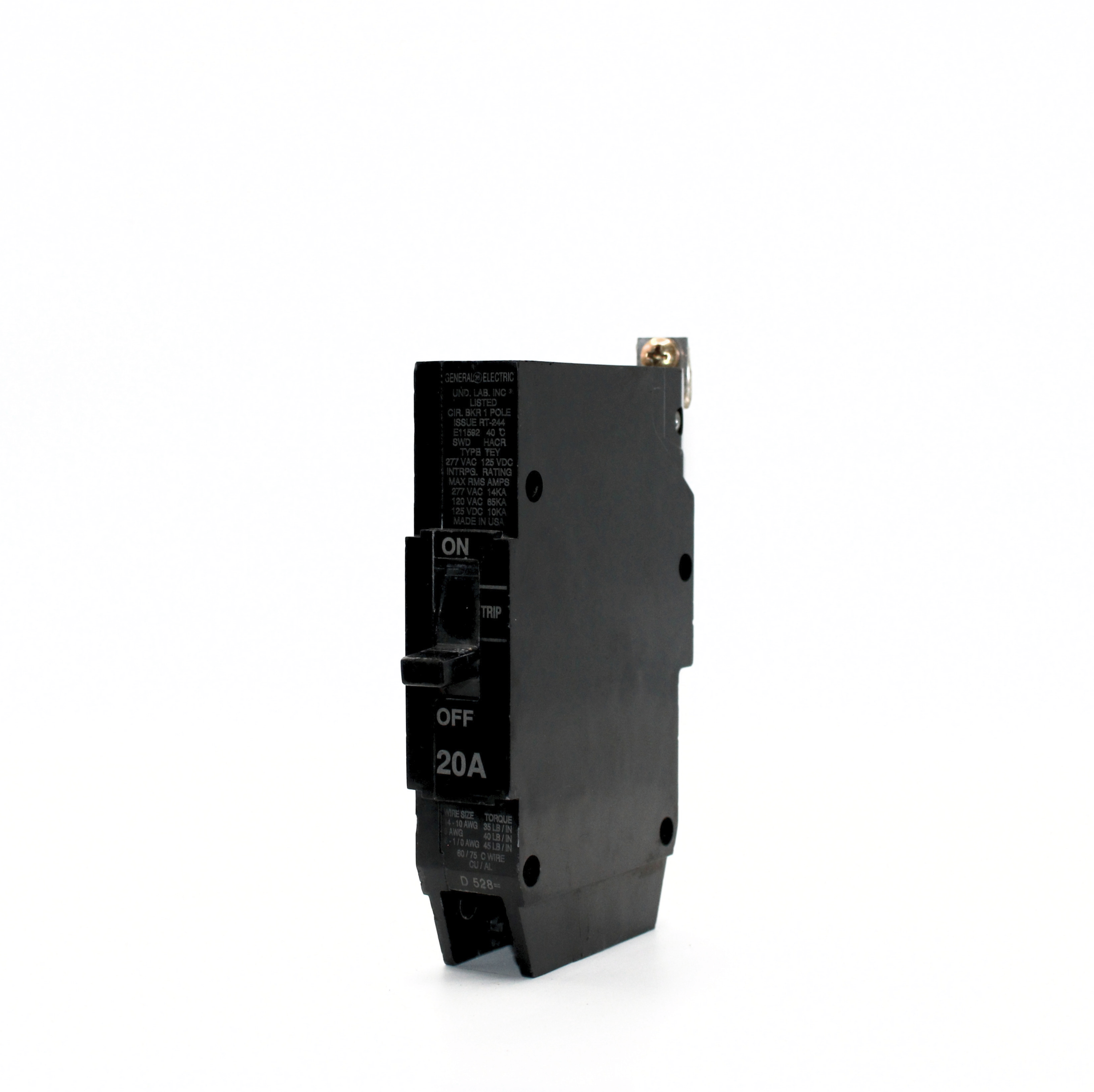GE TEY 1-Pole Bolt-On Circuit Breaker (20A - 25A)