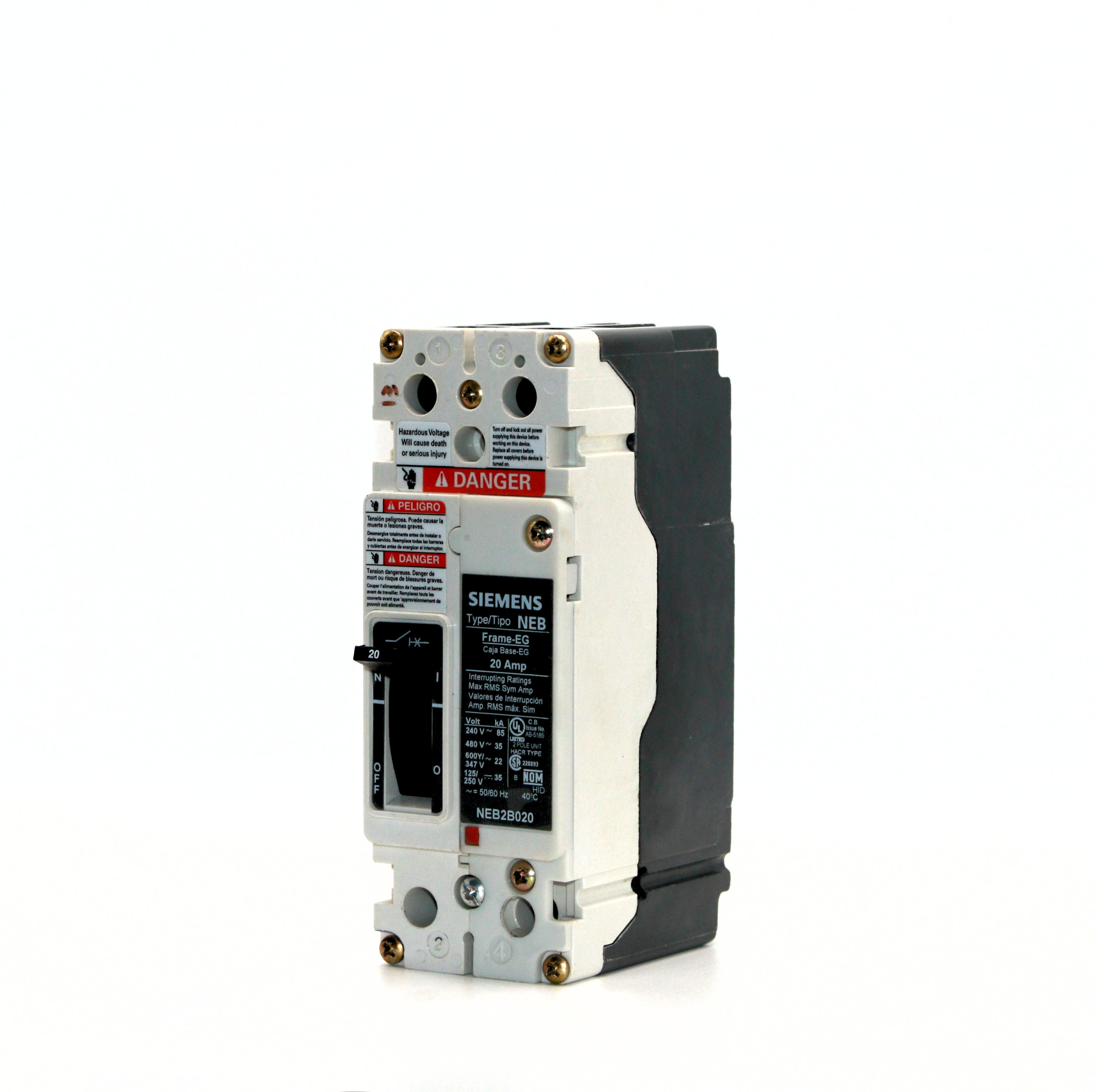 Siemens NEB2B020 2 Pole Circuit Breaker