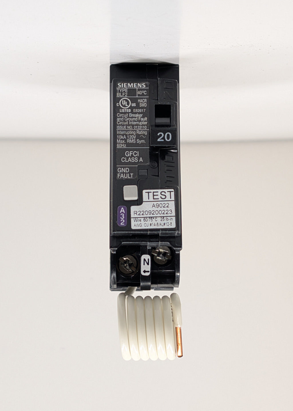 Siemens BF120A 1 Pole Circuit Breaker