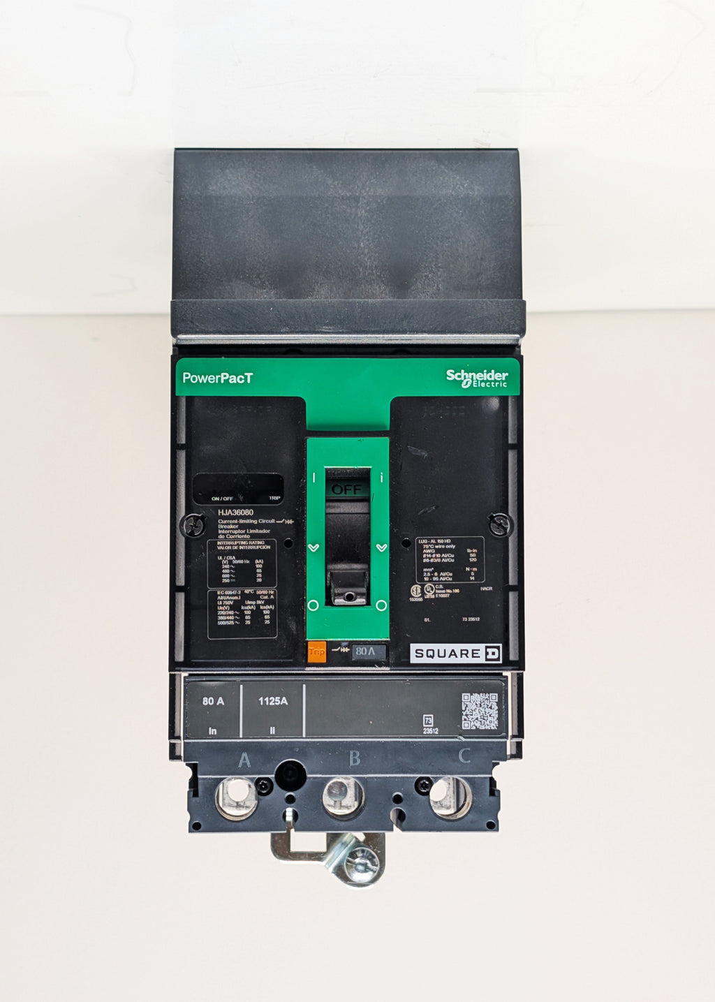 Square D HJA36080 3 Pole Circuit Breaker