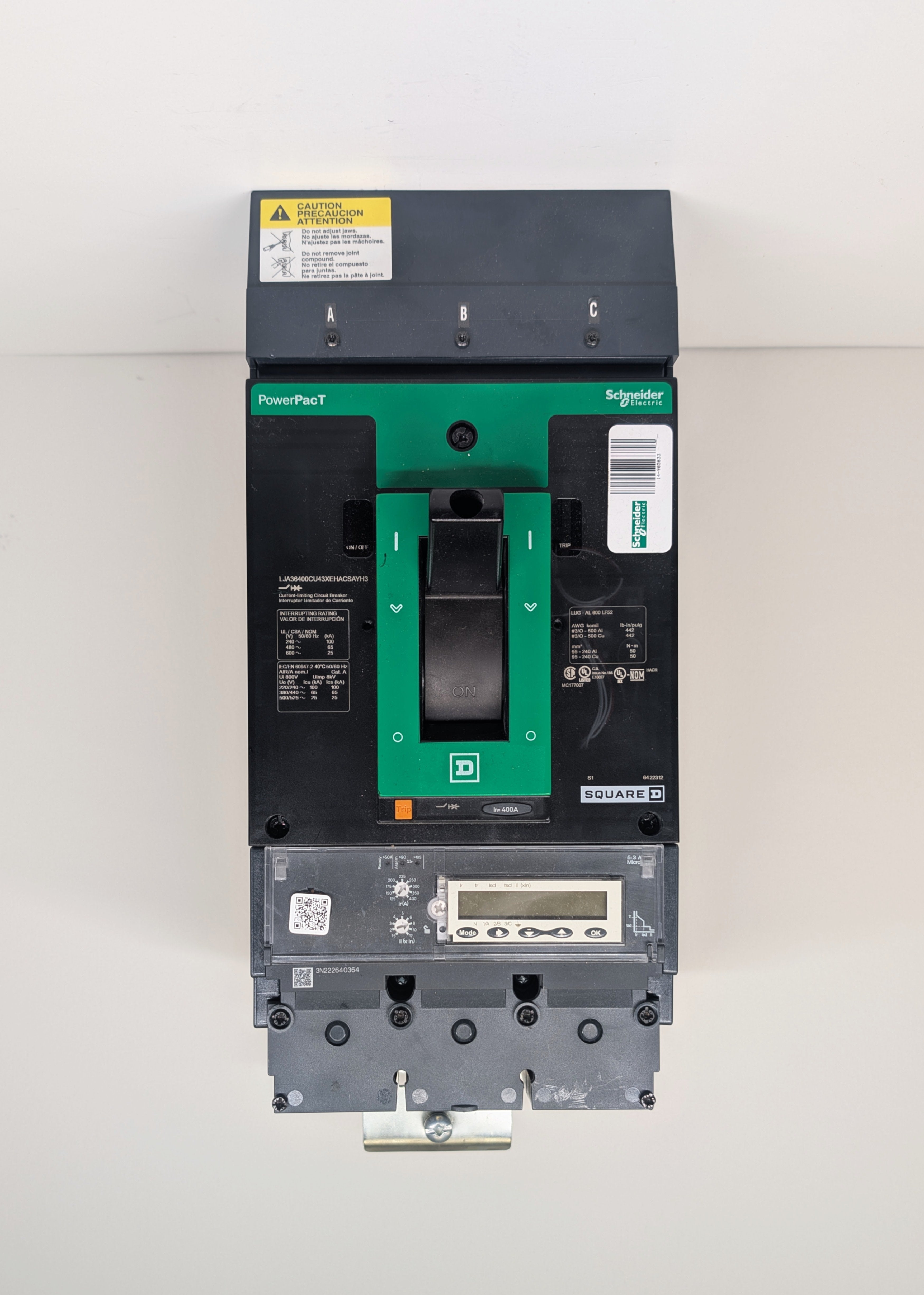 Square D LJA36400  3 Pole Circuit Breaker