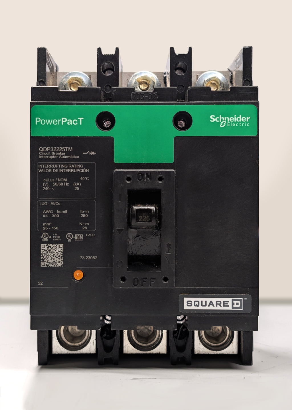 Square D QDP32225TM 3 Pole Circuit Breaker