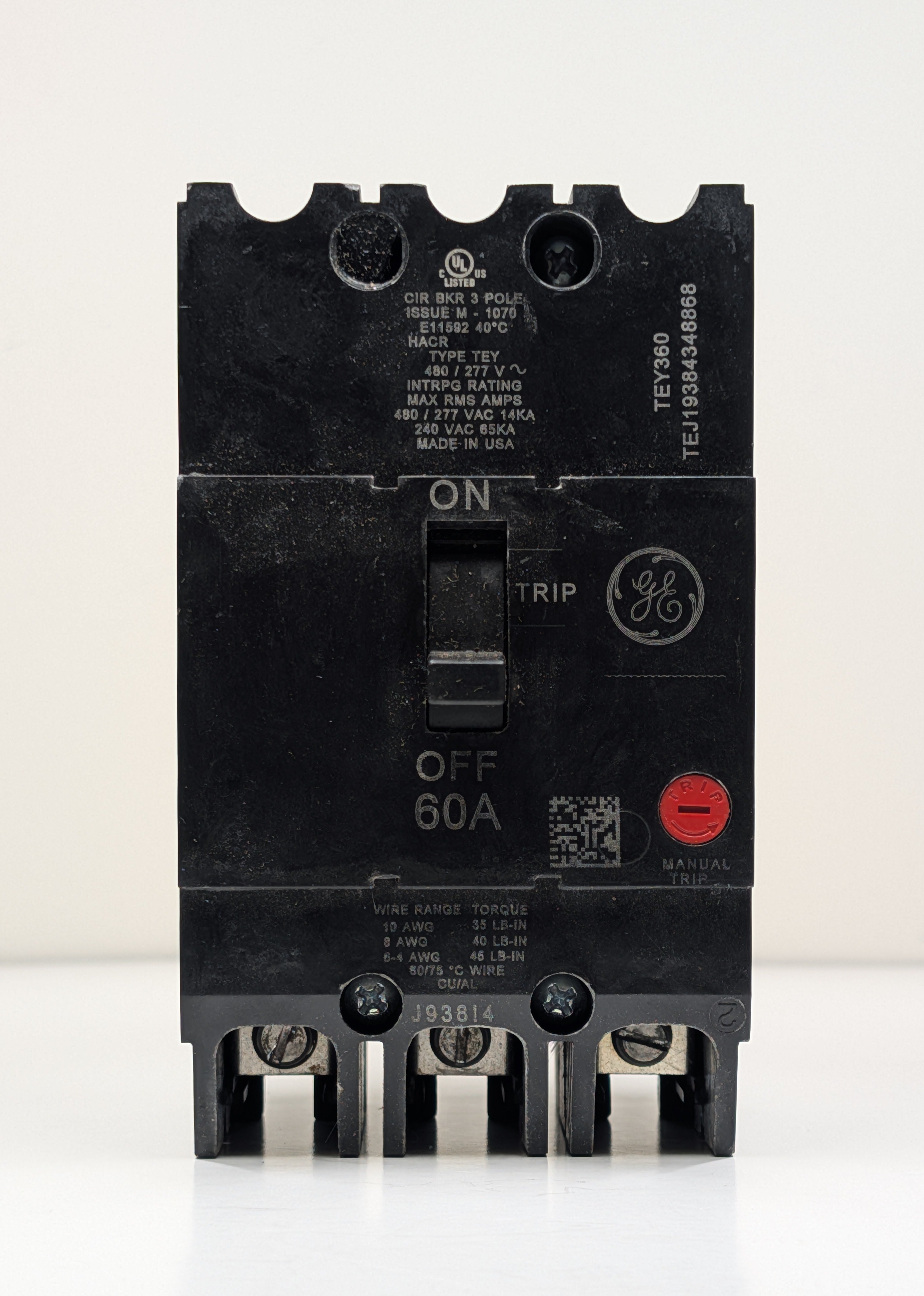 General Electric TEY360 Molded Case Circuit Breaker
