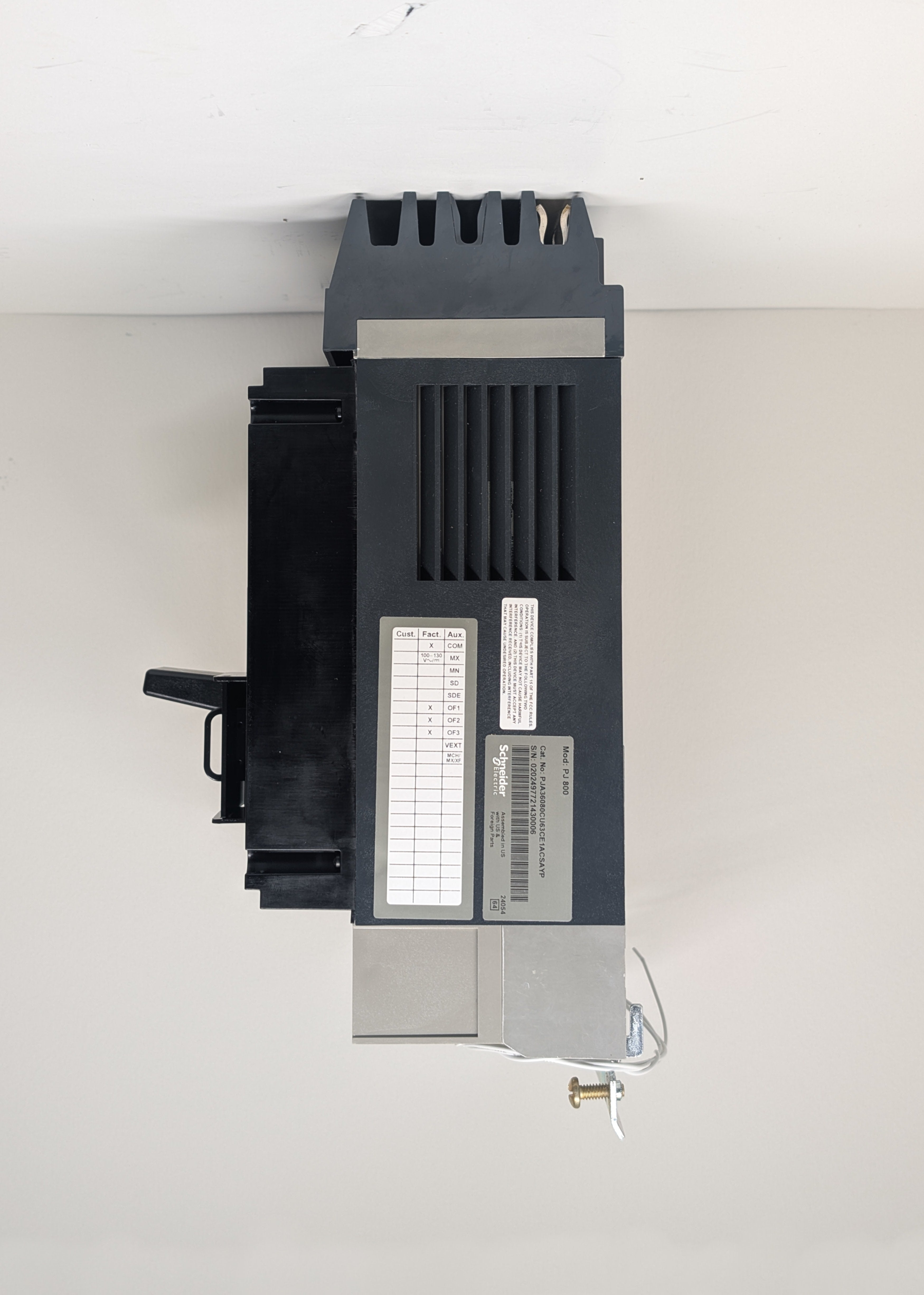 Square D PJA36080CU63CE1ACSAYP 3 Pole Circuit Breaker