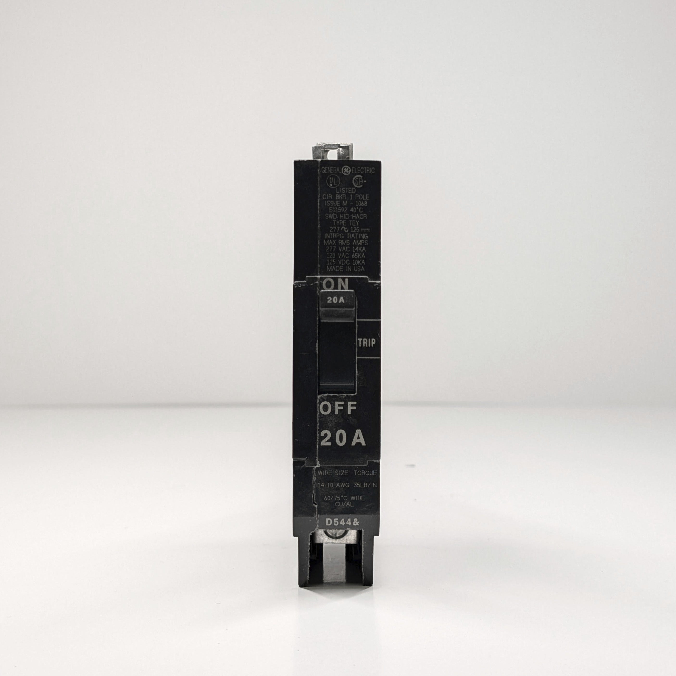 GE TEY 1-Pole Bolt-On Circuit Breaker (15A - 70A)