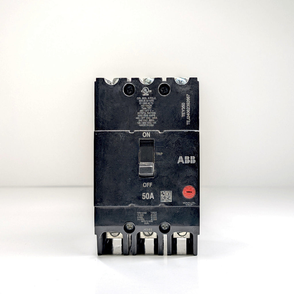 GE TEY 3-Pole Bolt-On Circuit Breaker (15A - 100A)